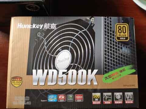 航嘉500W 80Plus金牌认证